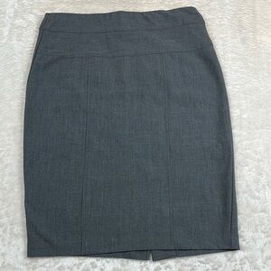 Sophisticated Gray Pencil Skirt